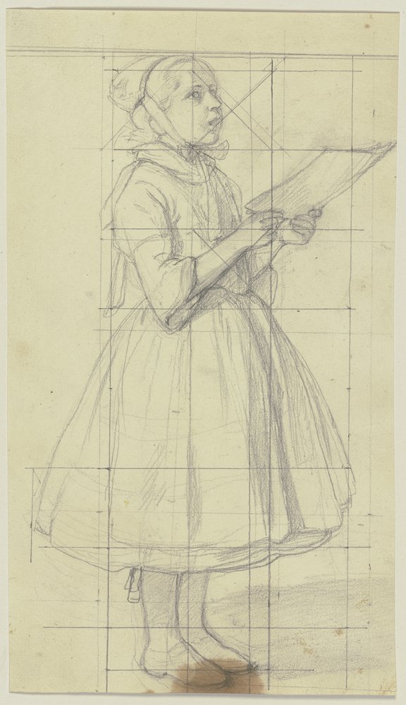 Singing Peasant Girl by Jakob Becker