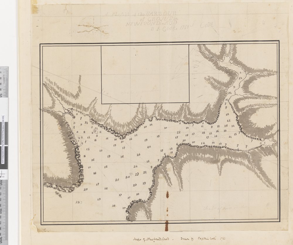 A Plan of the Harbour of Croque in Newfoundland by James Cook