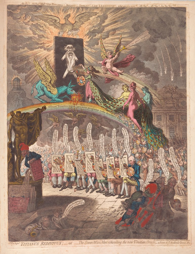 Titianus Redivivus or the Seven Wise Men consulting the new Venetian ...