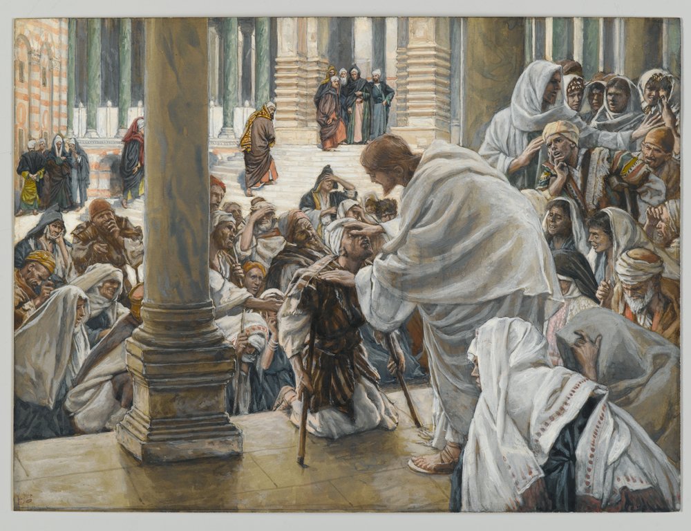 The Healing of the Lame in the Temple, illustration for The Life