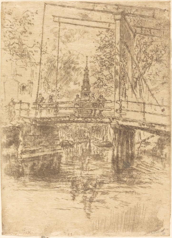 Little Drawbridge, Amsterdam by James Abbott McNeill Whistler