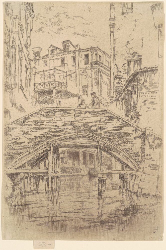 Piovan Bridge by James Abbott McNeill Whistler