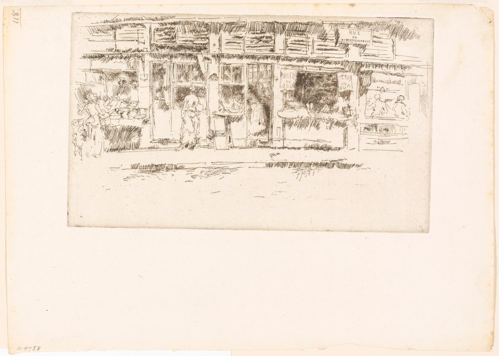 Rue de la Rochefoucault by James McNeill Whistler