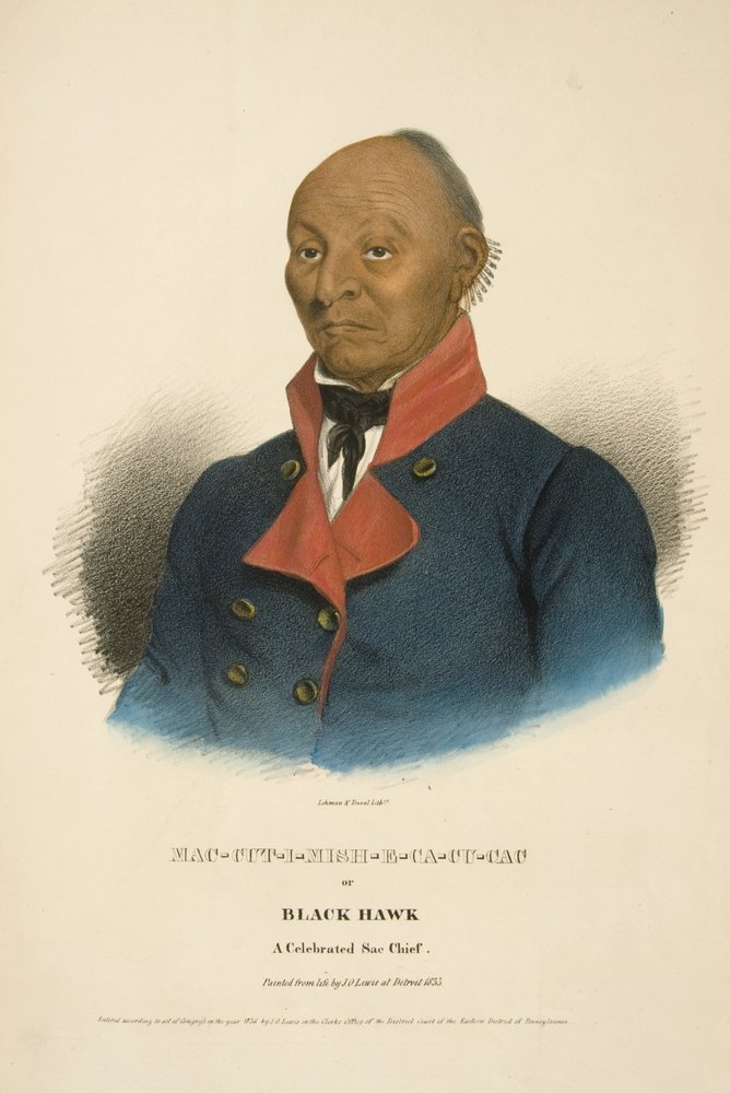 Mac-cut-i-mish-e-ca-cu-cac or Black Hawk by James Otto Lewis