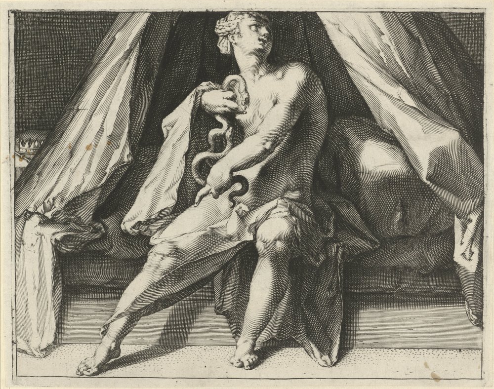 Death of Cleopatra by Jan Harmensz. Muller
