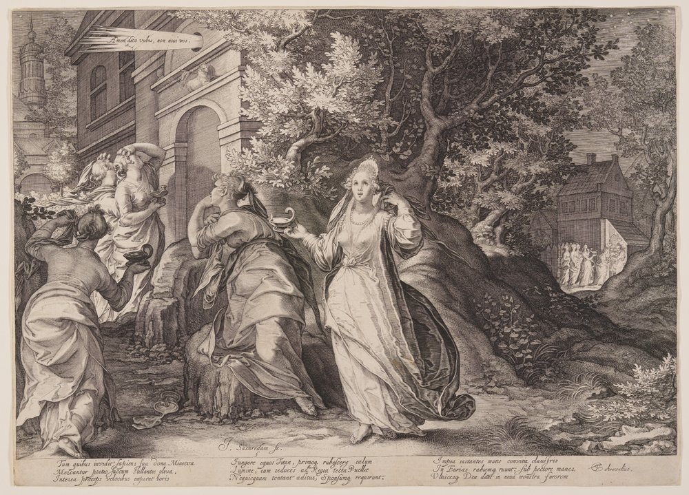 Foolish Virgins Missing their Rendezvous with Our Lord, from Parable of ...