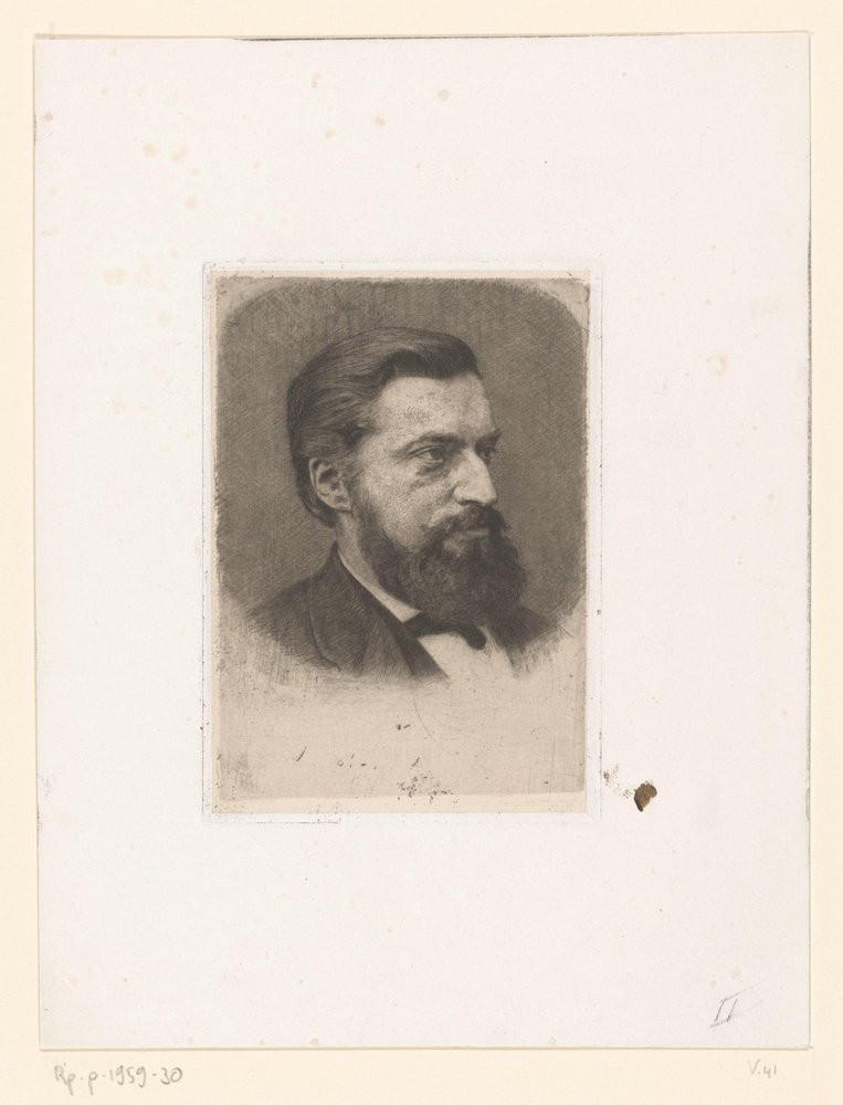 Portrait of Thomas Theodorus Hendrikus Jorissen by Jan Veth