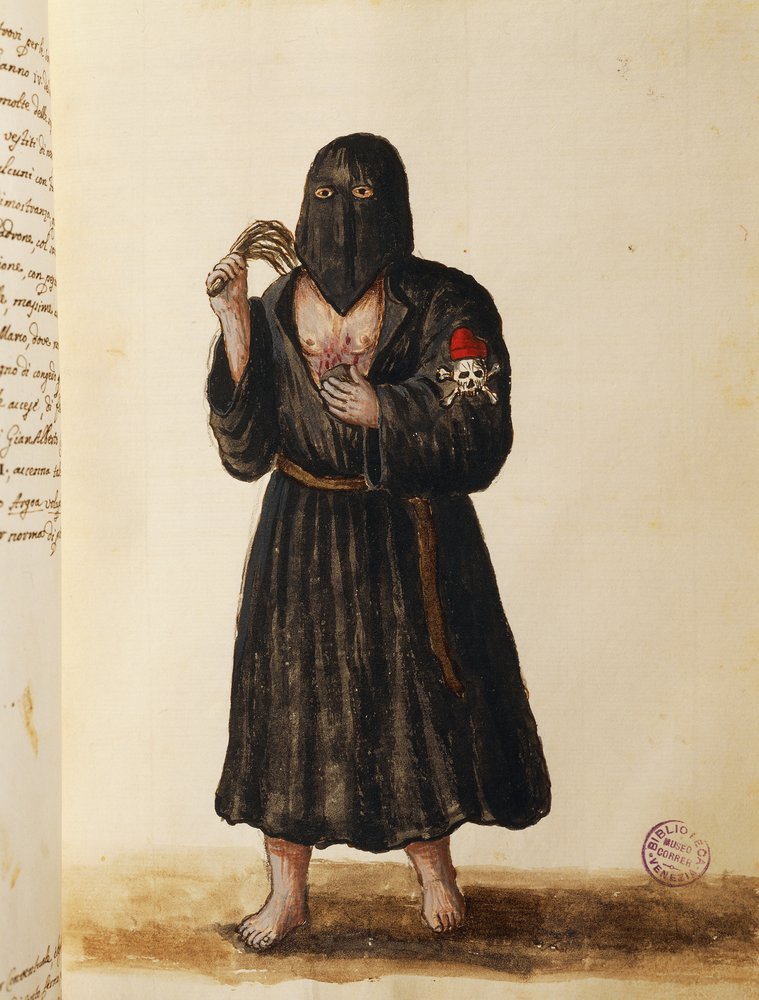 Confraternity of Penitents, Accompanying the Funeral Procession of Important Citizens to Saint Mark
