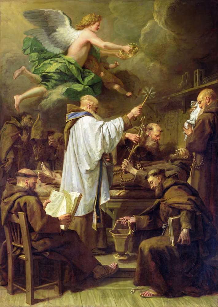 The Death of St. Francis, c.1713 by Jean-Baptiste Jouvenet
