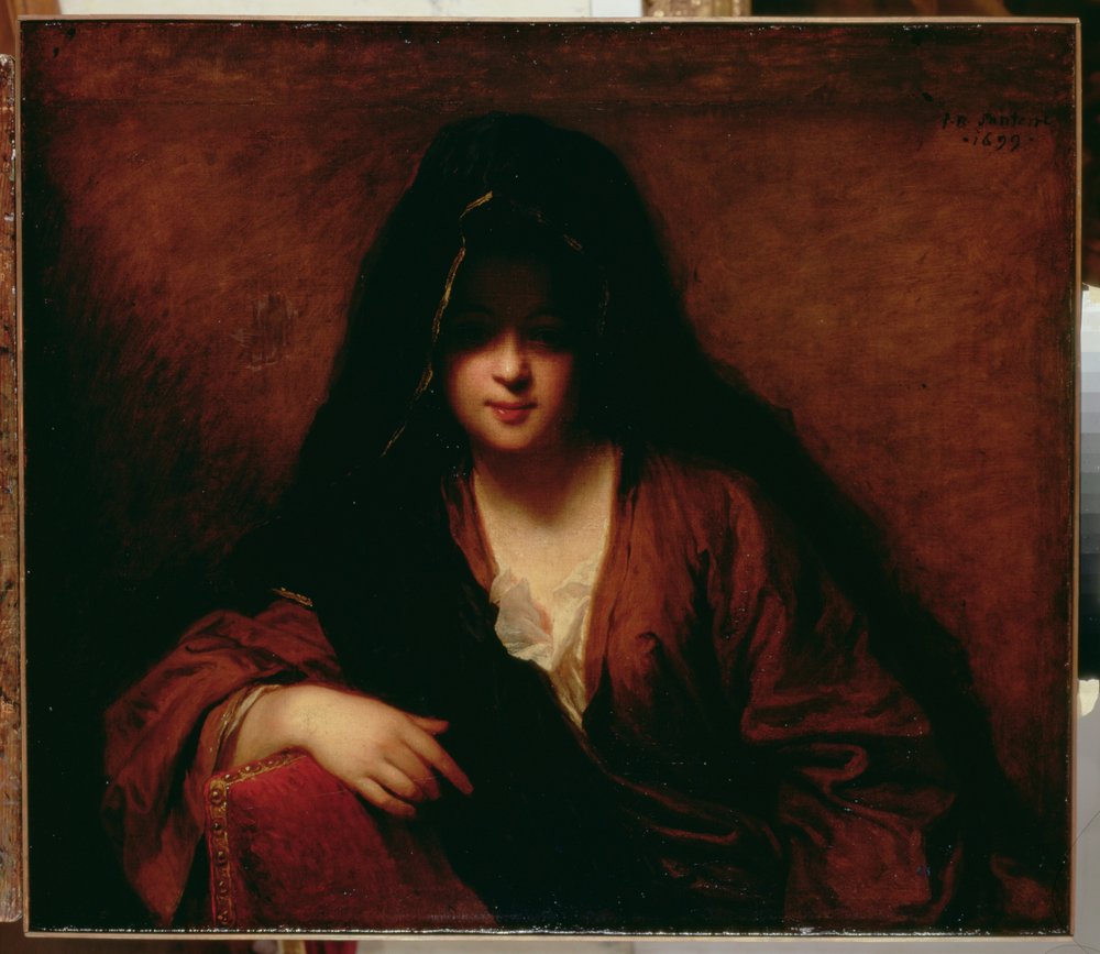 Young Woman Wearing a Shawl, 1699 by Jean-Baptiste Santerre