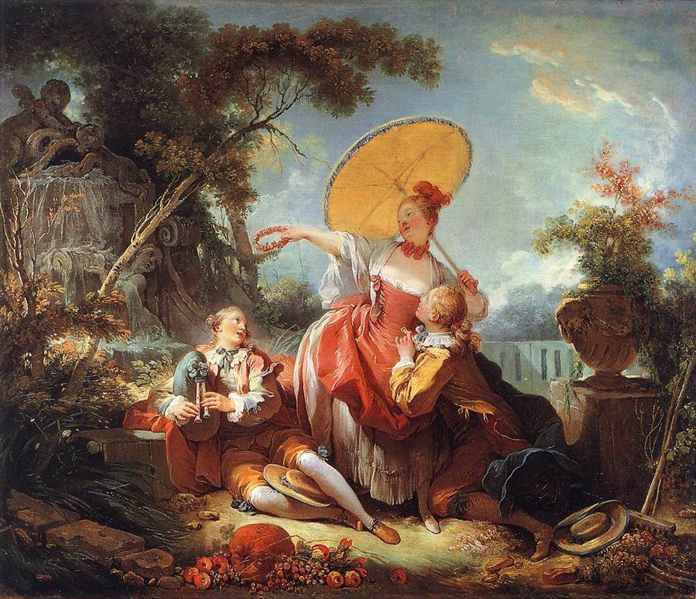The Musical Contest by Jean-Honore Fragonard