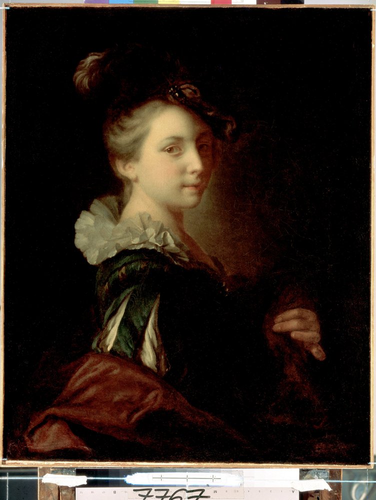 Young Woman in theatre dress by Jean-Alexis Grimou