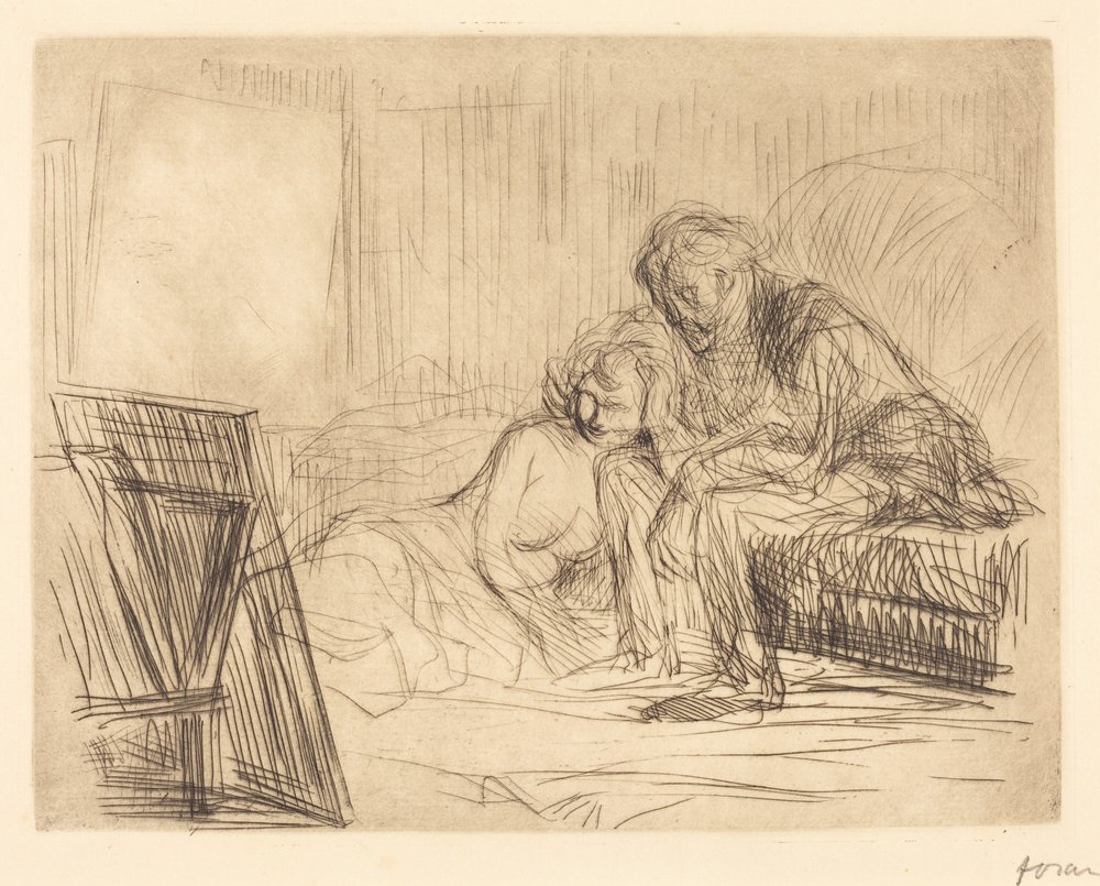 The Model's Rest (first plate) by Jean-Louis Forain