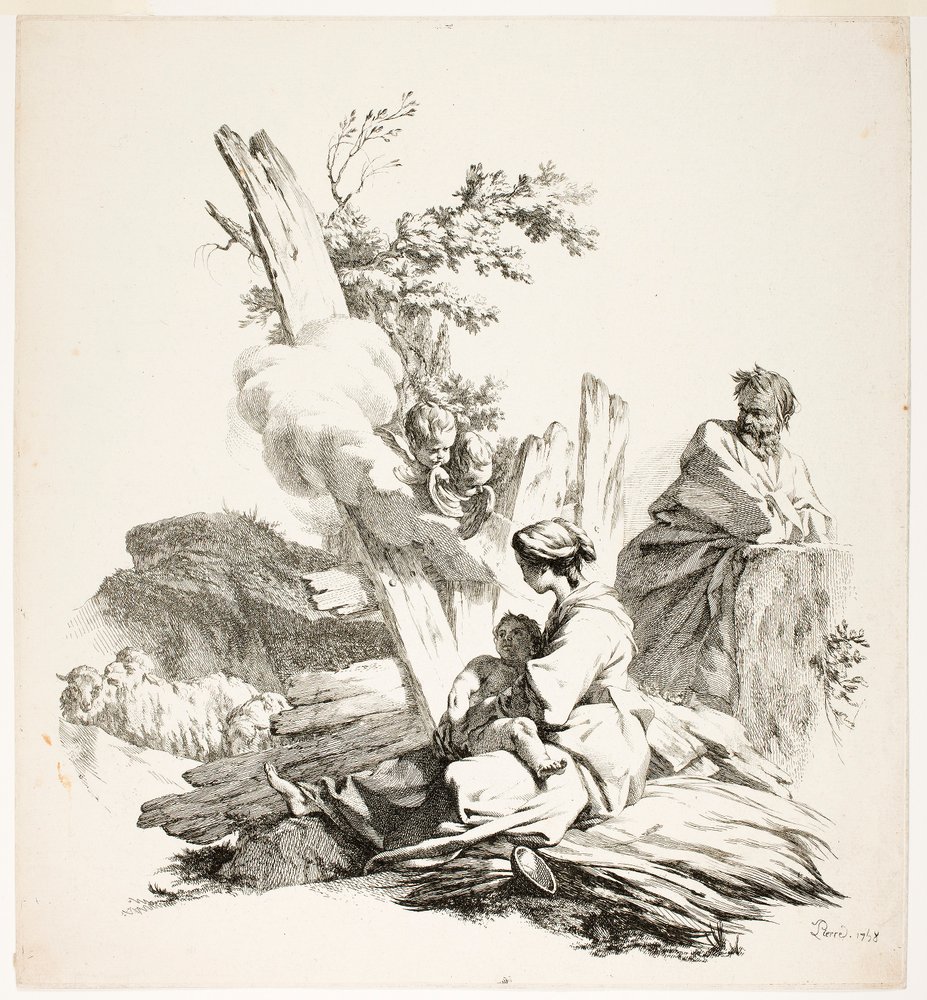 The Flight into Egypt by Jean Baptiste Marie Pierre