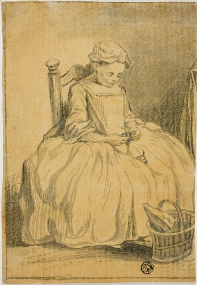Girl Eating Cherries by Jean-Baptiste Simeon Chardin