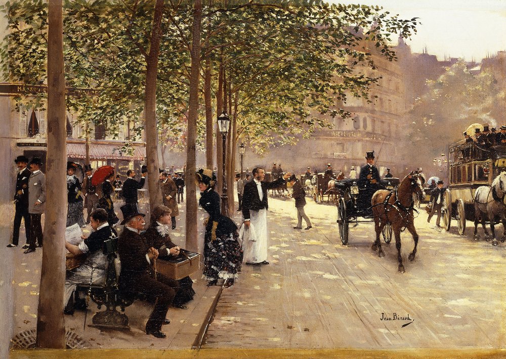 A Paris Avenue, c.1880 by Jean Beraud