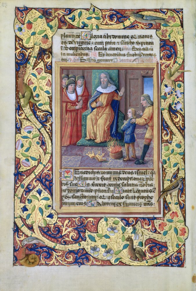 Joseph Interpreting the Dreams of Pharaoh, from the Book of Hours of Louis dOrleans by Jean Colombe
