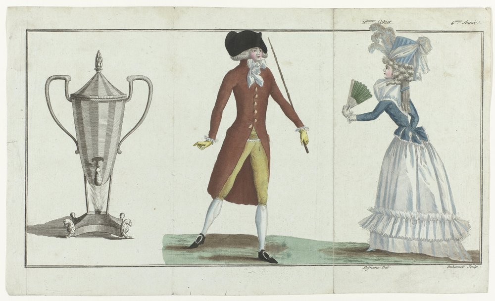 The First Fashion Magazine by Jean Florent (after) Defraine