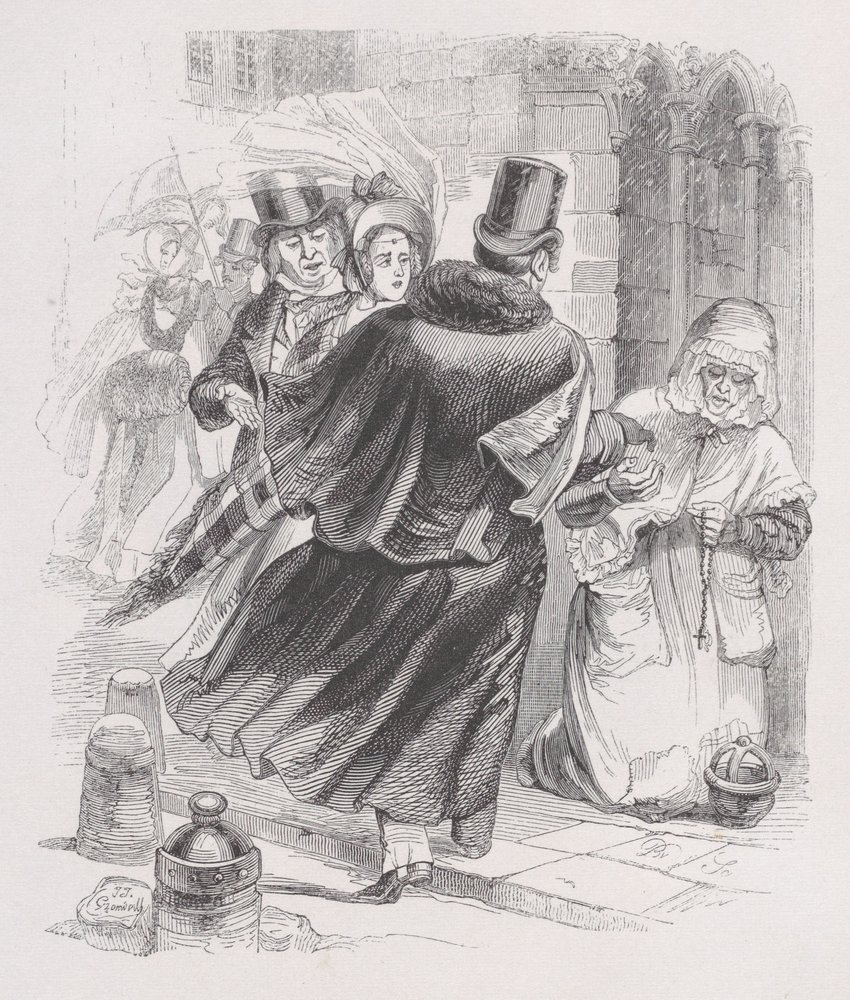 The Poor Woman from The Complete Works of Béranger, 1836 by Jean Ignace Isidore Gérard