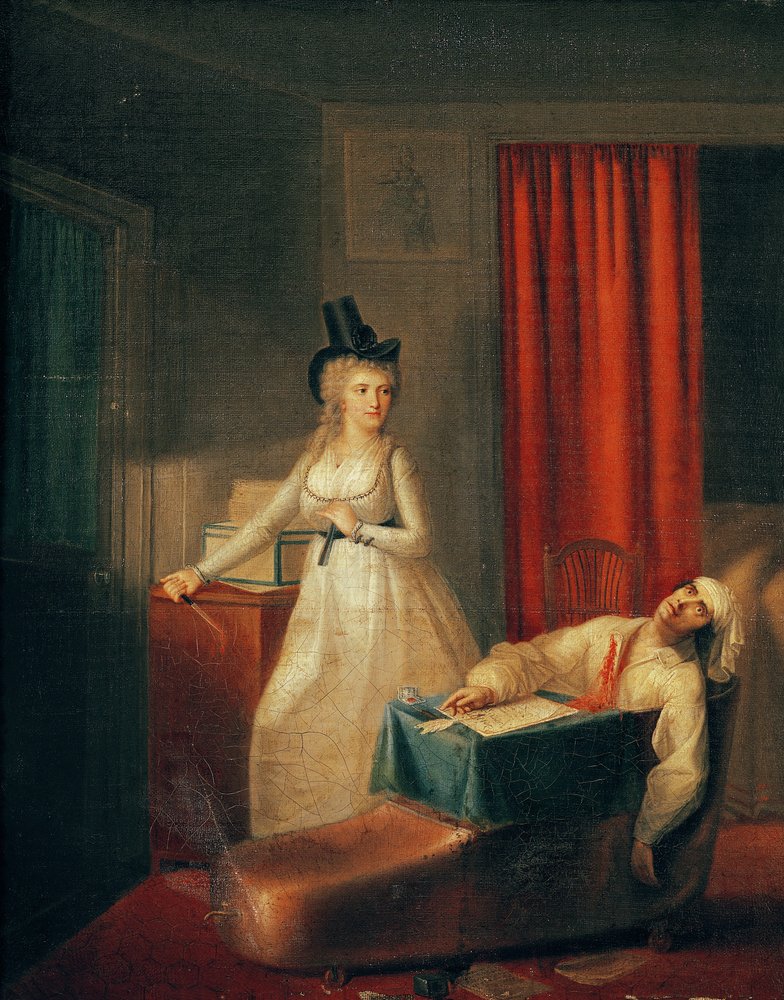 The Murder of Marat by Jean-Jacques Hauer