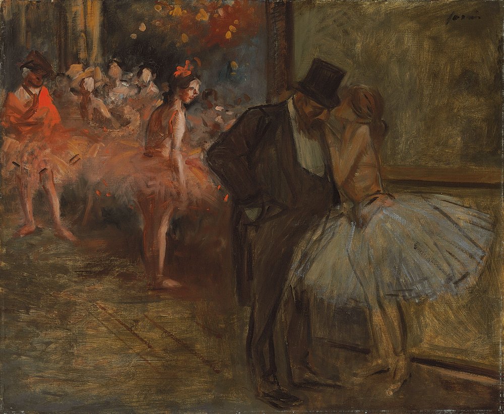 Dancer and Abonne, at the Opera by Jean Louis Forain