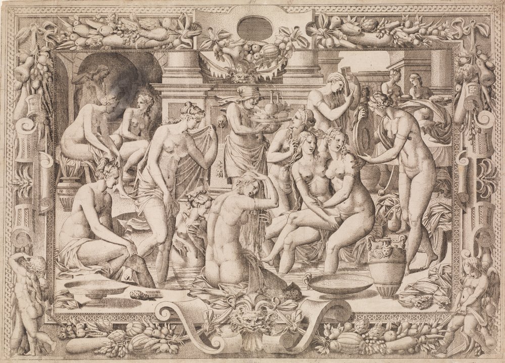 Women Bathing by Jean Mignon