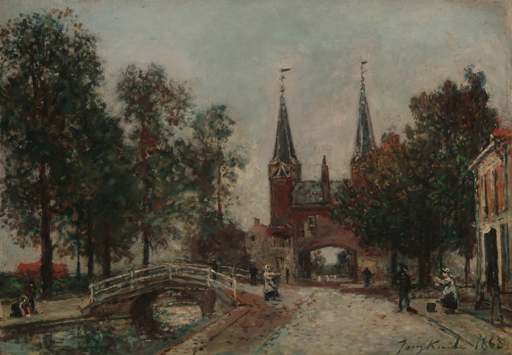 Scene at Delft by Johan-Barthold Jongkind