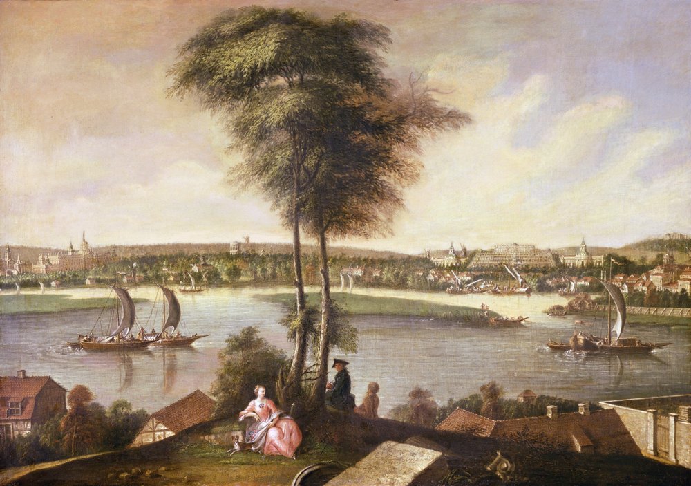 View of the Sanssouci Park from Brauhausberg, 1772 by Johann Friedrich Meyer