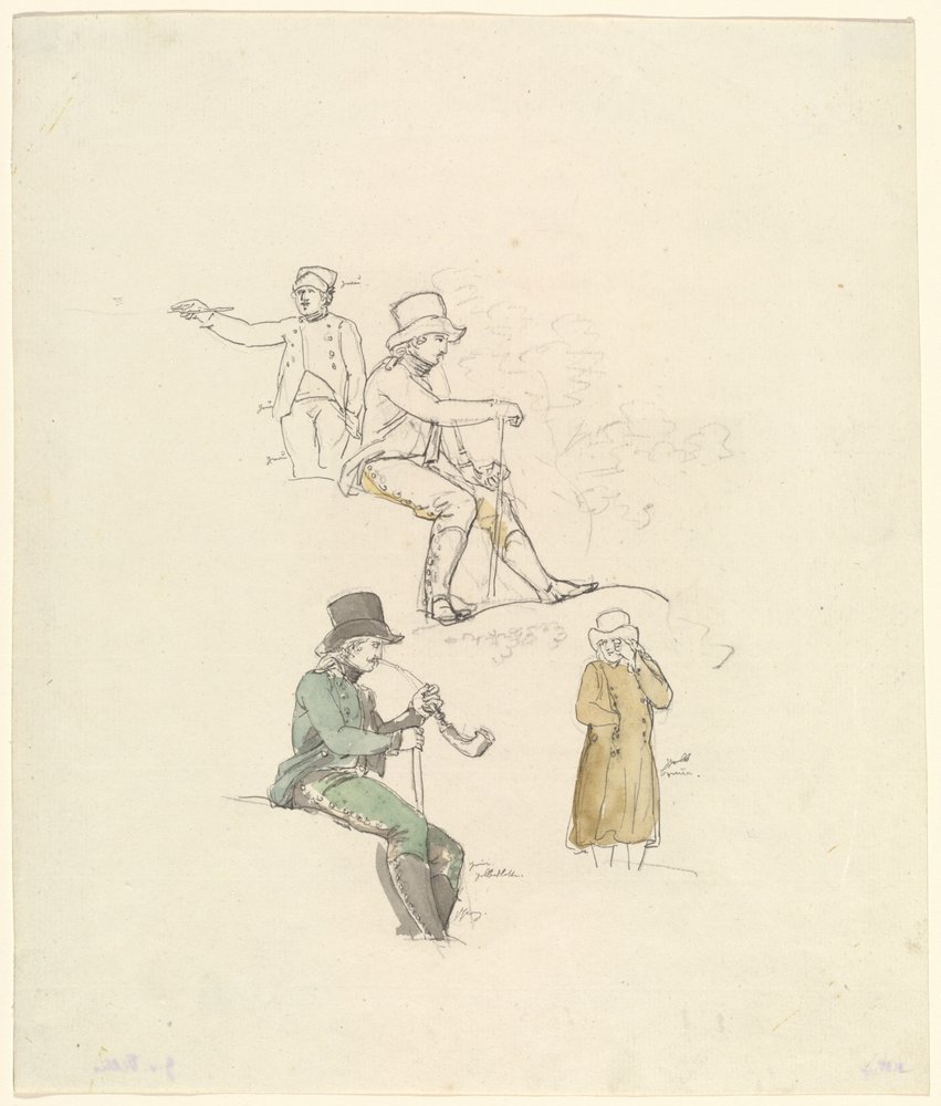 Figure Studies by Johann Georg von Dillis