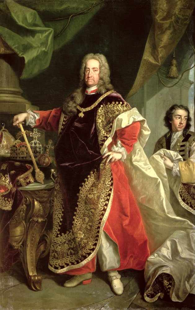 Charles VI (1685-1740), Holy Roman Emperor wearing the robes of the Order of the Golden Fleece by Johann-Gottfried Auerbach