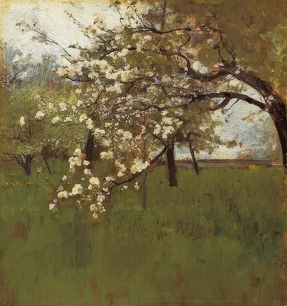 Blooming Apple Tree by Johann Sperl