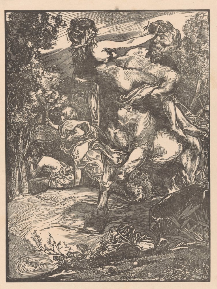 Centaur Abducting a Woman by Johannes Josephus Aarts