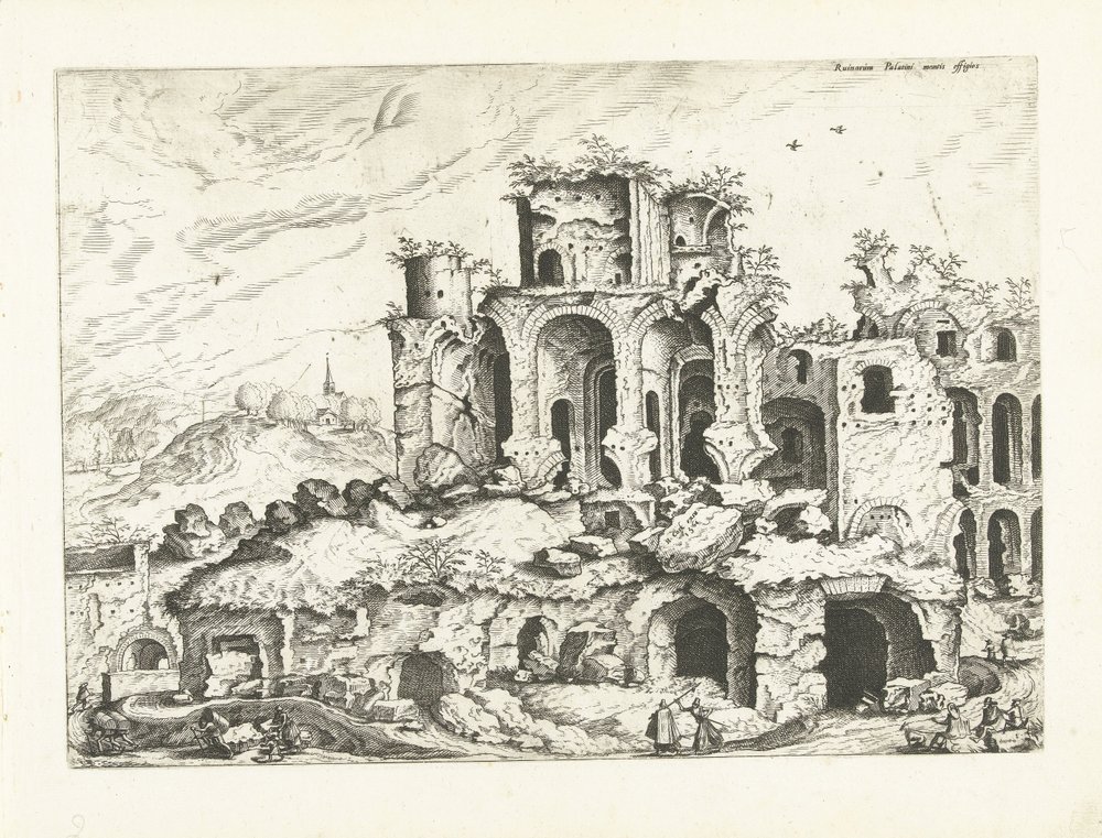 Third View of the Ruins of the Palatine by Johannes of Lucas van Doetechum (attributed to)