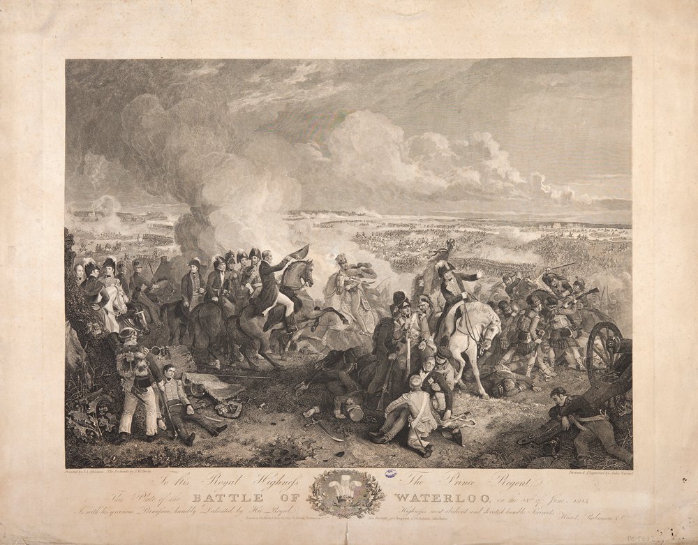 The Battle of Waterloo, engraved by John Burnet, 1819