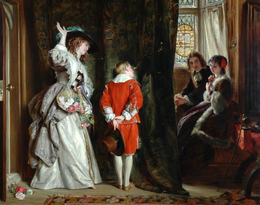 Pay for Peeping by John Callcott Horsley: Fine art print