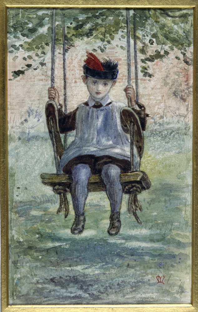 A Boy on a Swing by John Everett Millais