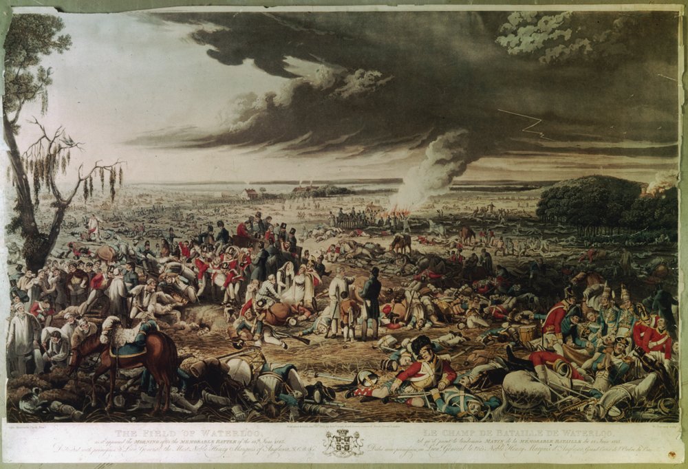 The Field of Waterloo as it Appeared the Morning after the Memorable ...