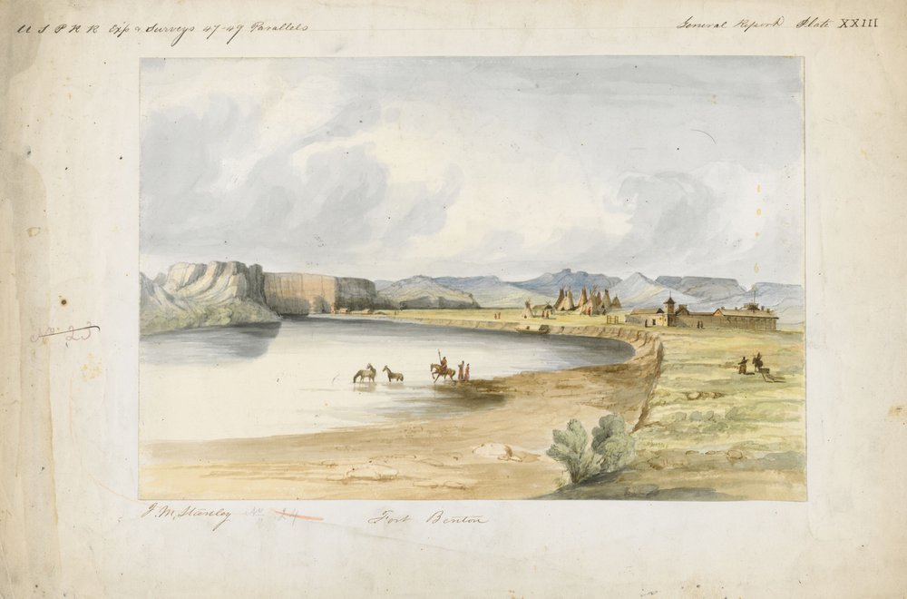 Fort Benton by John Mix Stanley