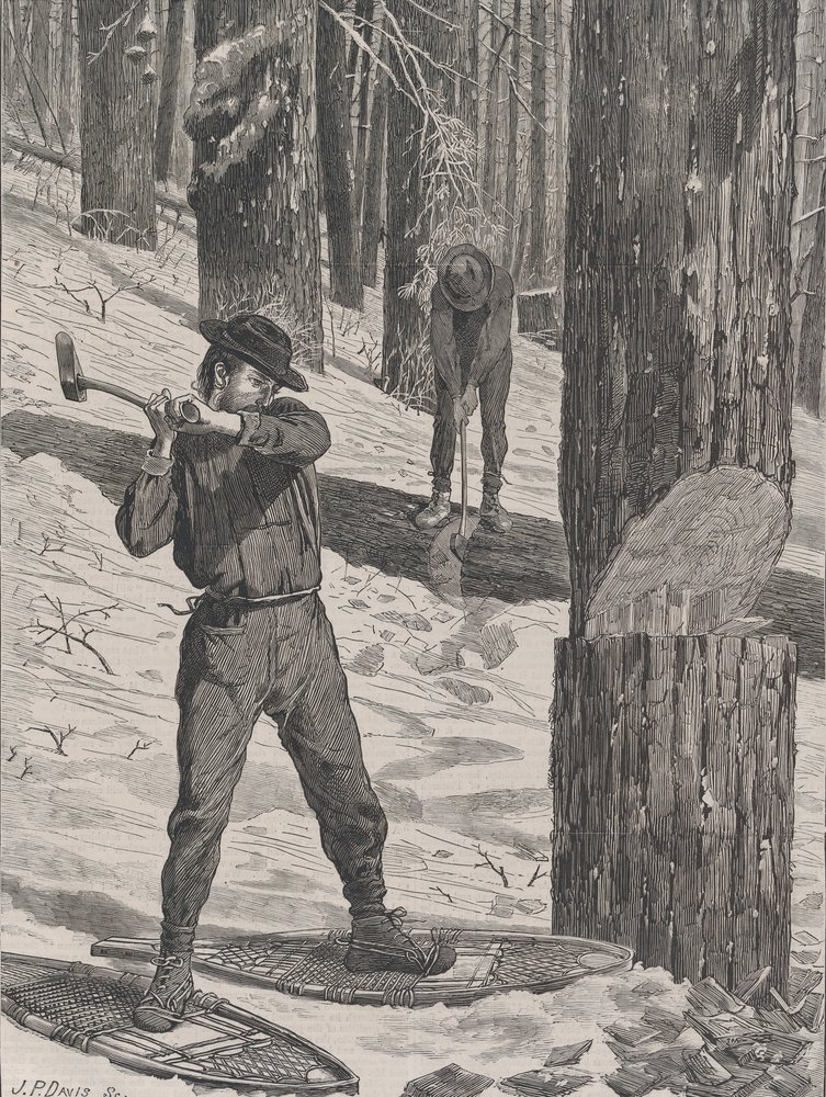 Lumbering in Winter Every Saturday, Vol. II, New Series by John Parker Davis