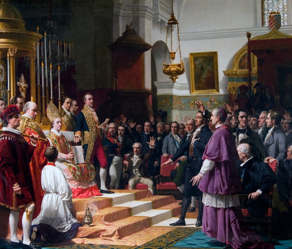 The Oath of the Cortes of Cádiz of 1810 by Jose Casado del Alisal