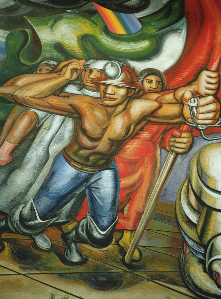 Procession of Workers and Miners, from the Cycle 'The Mexican