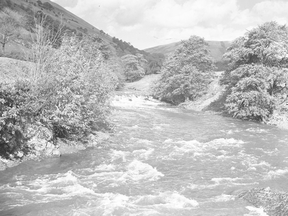 A strong river cutting through the landscape