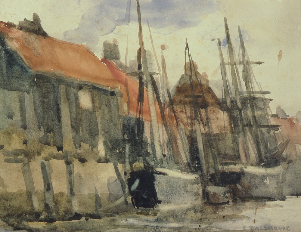 At The Wharf by Joseph Richard Bagshaw
