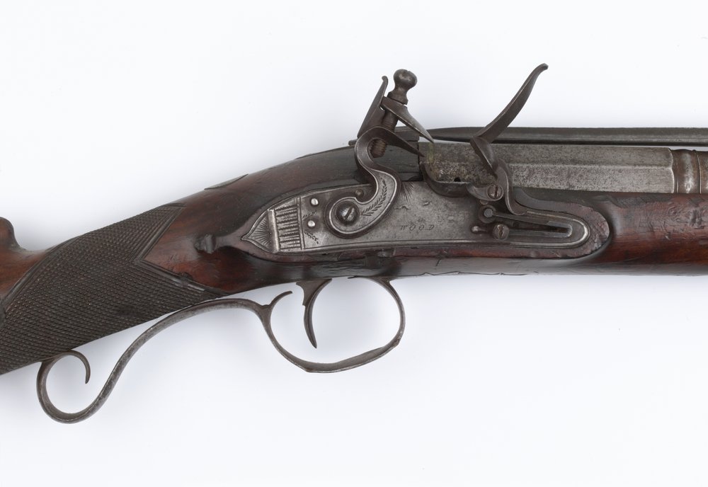 Blunderbuss with Spring Bayonet Issued to Irish Volunteers, c.1815 by Joseph Wood