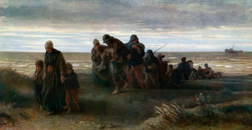 Fishermen Carrying a Drowned Man by Jozef Israëls