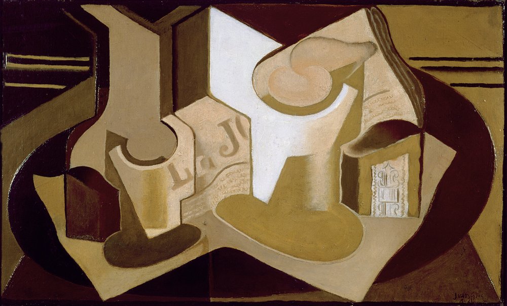 Still Life with Newspaper, 1921 by Juan Gris