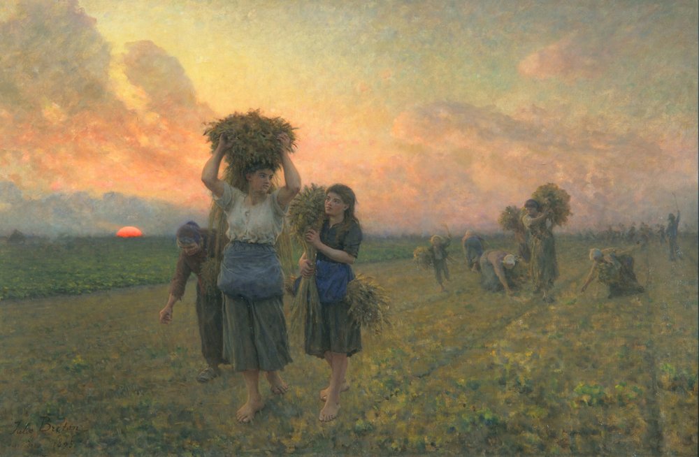 The Last Gleanings, 1895 by Jules Breton