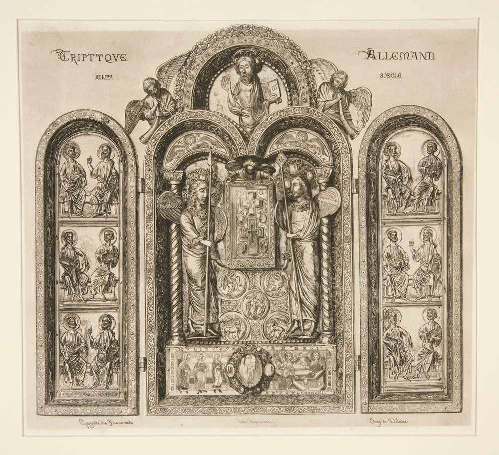 German Triptych, 12th Century by Jules Ferdinand Jacquemart