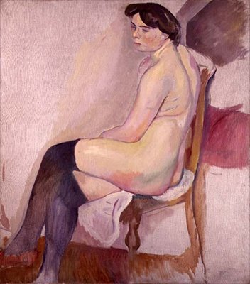 Nude with Black Stockings, c. 1906 by Jules Pascin