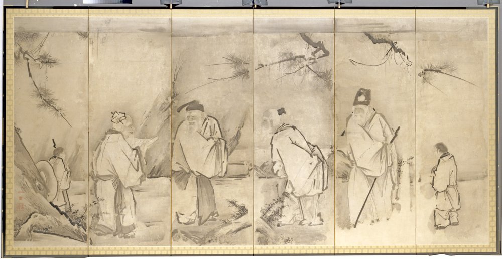 Four Elders of Mt. Shang by Kanō Tan’yū
